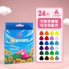 Crayón de Plástico para Niños Pequeños Sin Manos Sucias 12 Colores 24 Colores Pintura al Óleo en Barra Lavable Color Bebé Pincel Curado