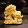 Enfeite de repolho cor bronze-dourado, casa próspera, armário da porta de entrada, hall de entrada, mesa de escritório, carro, decoração de luxo