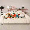 Funda de sofá todo incluido de pelo de zorro plateado, antideslizante y resistente a los arañazos de gato, color crema, apta para todas las estaciones, funda protectora extraíble y lavable
