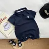 Polo de Bebê Verão Macacão Fino para Recém-Nascidos, Roupa para Lua Cheia e Cem Dias, Macacão de Primavera Estilo Cavalheiro