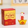 Brinquedo Giratório de Gato Fofo Gato da Sorte Decoração para Casa Mesa de Escritório Decoração para Alívio de Estresse Presente