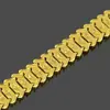 Pulsera de Reloj para Hombre Hip Hop Europeo y Americano Chapado Eléctrico de 18K hiphop Pulsera de Textura Genial Pulsera Fabricantes Suministro