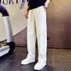 Nuevos pantalones casuales de otoño para hombre, marca de moda, estilo americano de pierna recta holgada, ropa para hombre, pantalones deportivos versátiles y sencillos para ir al trabajo