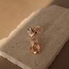 Aretes de Corazón para Mujer, Accesorios para Orejas con Aguja de Plata 925, Pinzas para Orejas de Nicho, Aretes de Alta Gama, Nuevos Estilos de Moda para Verano y Otoño