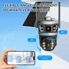 Câmera de Vigilância Solar V380 Binocular Tela Dupla Exterior Sem Eletricidade Sem Rede 4G Monitor Venda Direta da Fábrica