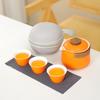 Juego de té para acampar al aire libre, juego de taza exprés portátil, juego de té de viaje, tetera, regalo de empresa