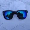 8235 Gafas Estrella de Pimienta Li Yifeng Gafas de Sol Negras Gafas de Sol Reflectantes Retro Gafas de Sapo para Hombres y Mujeres