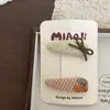 Novo grampo de cabelo BB infantil com estampa geométrica de bolinhas em formato de gato, presilha lateral, presilha para franja