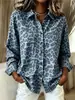 2026 Estilo Europeo Estación Independiente Transfronterizo Moda Femenina Manga Larga Estampado de Leopardo Holgado Camisa Top Mujer Elegante