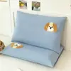 Funda de almohada infantil 100% algodón Clase A, funda de almohada tipo sobre bordada de algodón lavado puro, funda para cojín de bebé