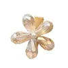 Mini Pinza de Garra Pequeña de Aleación con Flor de Verano Nueva Pétalo Pinza para el Cabello de Mujer Pinza para Flequillo Pinza Lateral para Cabello Rebelde Accesorios para el Cabello Mujer