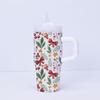 Copo Isolado de 14 oz Série Desenho Animado Natal Halloween Aço Inoxidável Mini Alça Personalização Multicolor