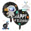 Globo de Película de Aluminio Mecrla Astronauta Monstruo Ovni Cohete Tridimensional Decoración de Fiesta de Cumpleaños Infantil