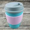 Copo de Café Fosco de 350ml, Copo de Café Antiderrapante, Copo de Café Isolado em Silicone, Copo de Café Requintado de Camada Dupla