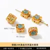 Jingde Jewelry Alta Calidad Oro Real 24K Jade Cobre Accesorios Colgante Pequeño Accesorios para Joyería DIY Fabricante Venta al por Mayor