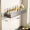 Prateleira de temperos de parede para cozinha cor branco leitoso, prateleira de armazenamento sem furos, prateleira de armazenamento multifuncional para casa