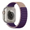 Adequado para pulseiras de Apple Watch: Apple Watch 1-12/Ultra 1-3/SE 3, apresentando um laço de três contas e pulseira magnética de silicone