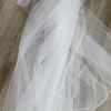 Cinza Azulado Nebuloso Azulado Presentes de Casamento Roupas Design Tecido de Malha Saia Tecido de Malha