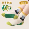 Nuevos calcetines de malla de tubo medio para primavera y otoño transfronterizos para niños y niñas, calcetines lindos de dibujos animados para niños mayores, calcetines Clase A