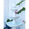Fuente de agua corriente estilo europeo, patio jardín exterior, estanque de peces, elemento acuático, decoración de paisaje, adorno de boda, pozo de los deseos