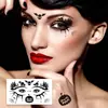 Venta Caliente Transfronteriza Maquillaje de Ojos de Araña para Halloween Tatuaje Facial Delineador Negro Tatuajes Impermeables Divertidos