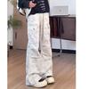 Calças Casuais Soltas Novas para Homens Estilo Coreano Tendência Versátil Calças de Caimento Amplo Wide-Leg Comprimento Total