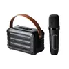Altavoz Bluetooth Pequeño Inalámbrico Portátil Retro Portátil Hogar Exterior Subwoofer Escritorio Karaoke Micrófono Inalámbrico K13