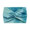 18cm Europeu e Americano Transfronteiriço Estampado Cruz Yoga Esportes Faixa de Cabelo Laço Nó Retrô Castanha Lado Largo Tie Dye Faixa de Cabeça Turbante