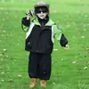 Chaqueta de otoño tres en uno para niños, desmontable, nuevo estilo de otoño, cortavientos con capucha elegante y genial, ropa para exteriores