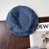 Boina vaquera de moda coreana para mujer, nueva, lavable, de primavera, para combinar con todo, gorra octogonal, sombrero de cabeza grande.