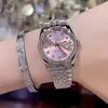 Diario Laojia 31mm Reloj Mecánico de Cuarzo para Mujer Resistente al Agua Luminoso 28mm Elegante Acero Inoxidable Venta Directa de Fábrica Ghost del Agua