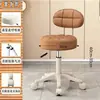 Taburete de Salón de Belleza con Ruedas, Giratorio y de Altura Ajustable, Taburete Redondo para Maquillaje y Vestir, Peluquería, Salón de Uñas, Taburete de Barbería, Silla de Trabajo Grande
