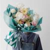 Brilhante Meili Montanha de Neve Flor Papel de Embrulho Listrado Onda Papel de Embrulho para Buquê diy Papel de Presente Feito à Mão Floricultura