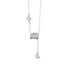 Anillo Redondo de Plata Pura S925 y Collar con Forma de Cintura para Mujer, Modelo Nuevo con Colgante de Borla Completa de Diamantes, Cadena de Clavícula Moderna y de Alta Gama