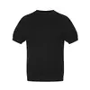 Camiseta Henley de Malha Simples Estilo Novo Retrô para Homens, Verão Solta Casual Versátil Manga Curta