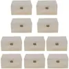 Caja de madera color natural con hebilla metálica vintage, se puede usar como caja de regalo para pasteles de luna, caja para pasteles, caja de almacenamiento para snacks, dulces