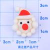 Nueva serie navideña al por mayor Papá Noel diy pegamento crema funda para teléfono pegatina para refrigerador cuerda para el cabello accesorios de resina