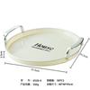 Plato redondo blanco plateado para el hogar, sala de estar, nuevo 2024, plato para bocadillos, plato para frutas, taza para agua, taza de té, plato de almacenamiento