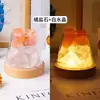 Luz de Noche de Piedra Cruda de Cristal, Piedra Difusora sin Llama, Luz de Noche de Piedra de Aromaterapia, Adorno de Fragancia para Dormitorio del Hogar, Decoración de Atmósfera