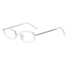 Gafas de Sol Nuevas de Metal Transfronterizas, Gafas de Sol Retro para Hombres y Mujeres, Gafas Cuadradas de Marco Pequeño de Alta Gama Anti-Luz Azul, Amazon