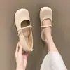Zapatos Mary Jane populares de corte bajo para mujer, nuevo modelo otoño 2026, punta redonda suave, zapatos planos de slip-on de corte bajo estilo de noche para mujer