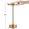 Lámpara de Mesa OVNI de Aluminio Carga Táctil USB Luz Ambiental Estilo Americano Creativa Restaurante Bar Luz Nocturna Superventas Transfronteriza Lámpara de Mesa
