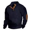Moletom jacquard pesado casual de manga longa masculino para primavera e outono, moletom pullover slim fit com gola alta bordada Amazon