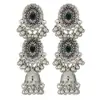 Pendientes Europeos y Americanos Transfronterizos con Estilo Exótico, Incrustados de Diamantes, Pendientes Artísticos Retro, Pendientes de Moda con Borlas Exageradas Étnicas de Nicho