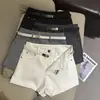 Toma Real de Pantalones Cortos Adelgazantes de Cintura Alta Simples, Pantalones Casuales, Pantalones de Pierna Ancha, Shorts Ajustados, Leggings para Mujer con Cinturón