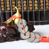 Paquete completo de 50 cadenas de poste especial cobre puro colgante de calabaza cinco emperadores monedas de cobre casa de pueblo antiguo casa afortunada fabricantes al por mayor