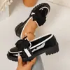 2026 Verano Nuevo Comercio Exterior Tallas Grandes Mujer Casual Cómodos Moño Estilo Británico Zapatos Planos de Moda Talla Única para la Mayoría