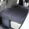 Colchón de aire para viaje en coche, colchón para asiento trasero de coche, flocado, fácil de guardar, colchoneta inflable para dormir para viajes en coche y descanso en el coche