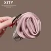 Grampo de Cabelo Flor de Rosa de Luxo para Mulheres, Presilha Tubarão Estilo Coreano, Pente para Coque, Grampo de Nuca, Acessório de Cabelo