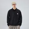 Camisa polo de manga larga para hombre, nueva sudadera de otoño, holgada y sencilla, adecuada para ir al trabajo, top de moda